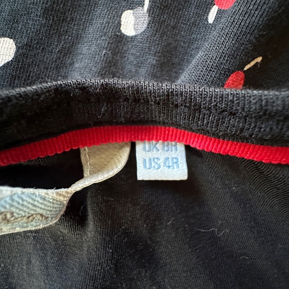 BODEN NWOT ABIGAIL LONG SLEEVE FLORAL DRESS BLACK RED GRAY | SIZE: 4 - Picture 10 of 11